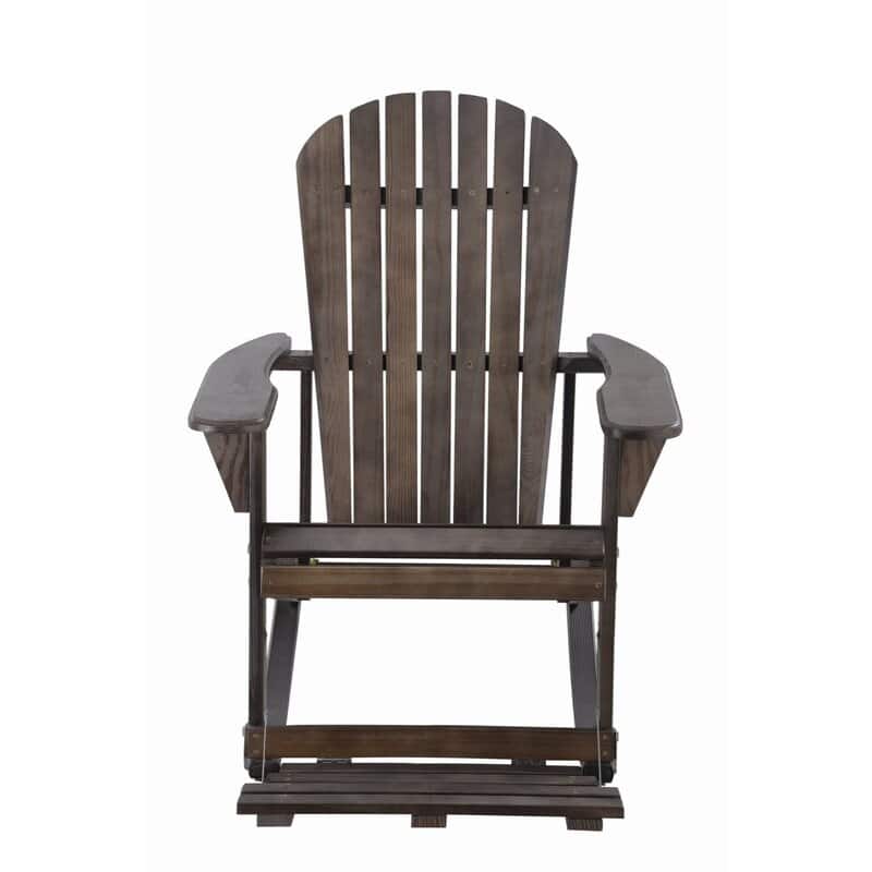Zero Gravity Collection Adirondack Rocking Chair with Built-in Footrest (2 Pack)