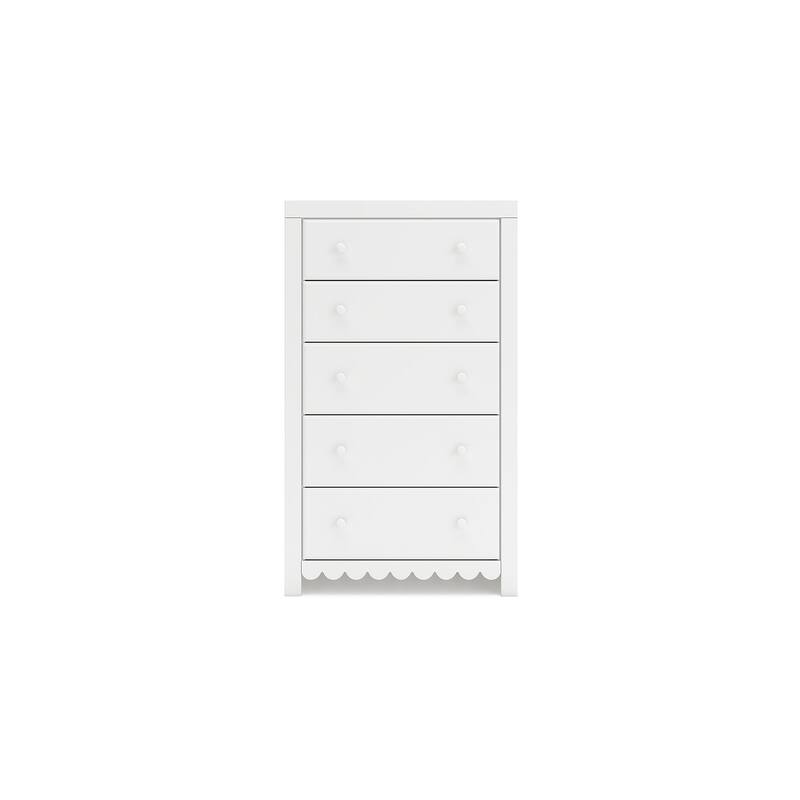 Signature Design by Ashley Mollviney White Chest of Drawers