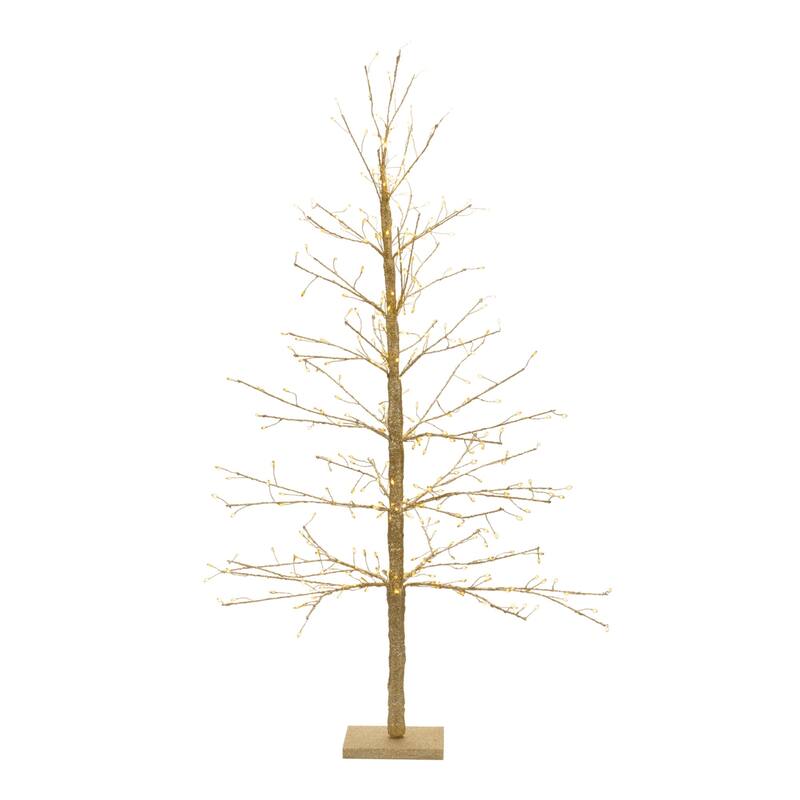 LED Lighted Twig Christmas Tree - 48" - Warm White Lights - 4 Foot