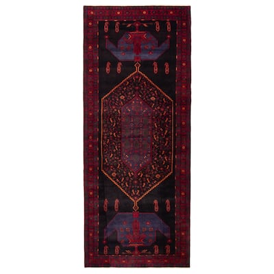 ECARPETGALLERY Hand-knotted Konya Anatolian Black Wool Rug - 5'0 x 12'0
