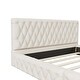 preview thumbnail 7 of 20, 2-Pieces Bedroom Sets, Queen Size Velvet Platform Bed Frame Tufted Upholstered Bed with Rectangular Upholstered Ottoman