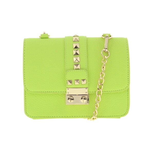 BCBG Paris Womens Caviar Crossbody Handbag Faux Leather Mini - small
