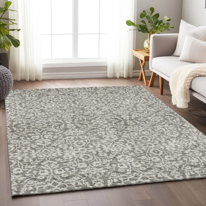 Machine Washable Indoor/ Outdoor Chantille Traditional Farmhouse Rug