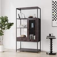 5 Tier Display Shelf with Doors and Drawers - Bed Bath & Beyond - 36588499