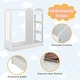 preview thumbnail 32 of 30, Gymax Kids Dress up Storage Hanging Armoire Dresser Costume Closet w/