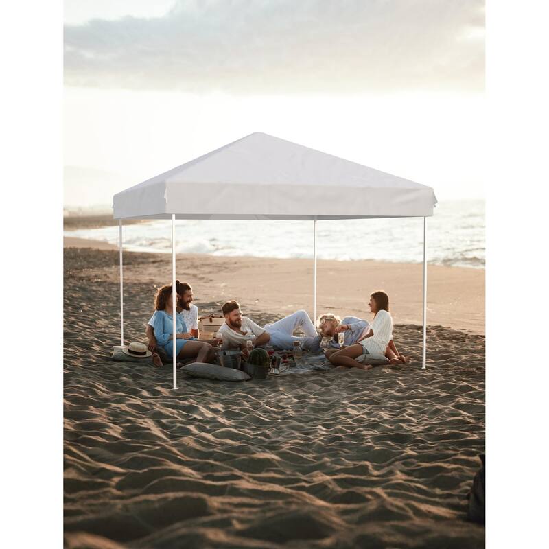 Instant Pop-Up Canopy Tent, No Sidewalls, for Beach, Party