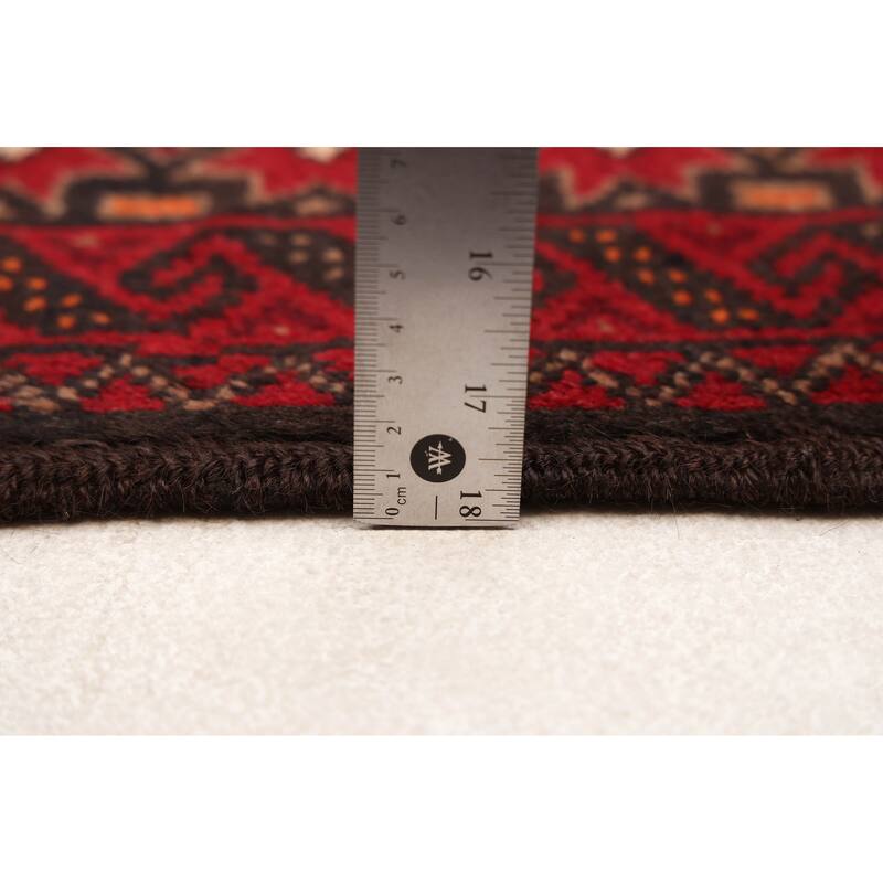 ECARPETGALLERY Hand-knotted Baluch Tan Wool Rug - 3'5 x 6'3