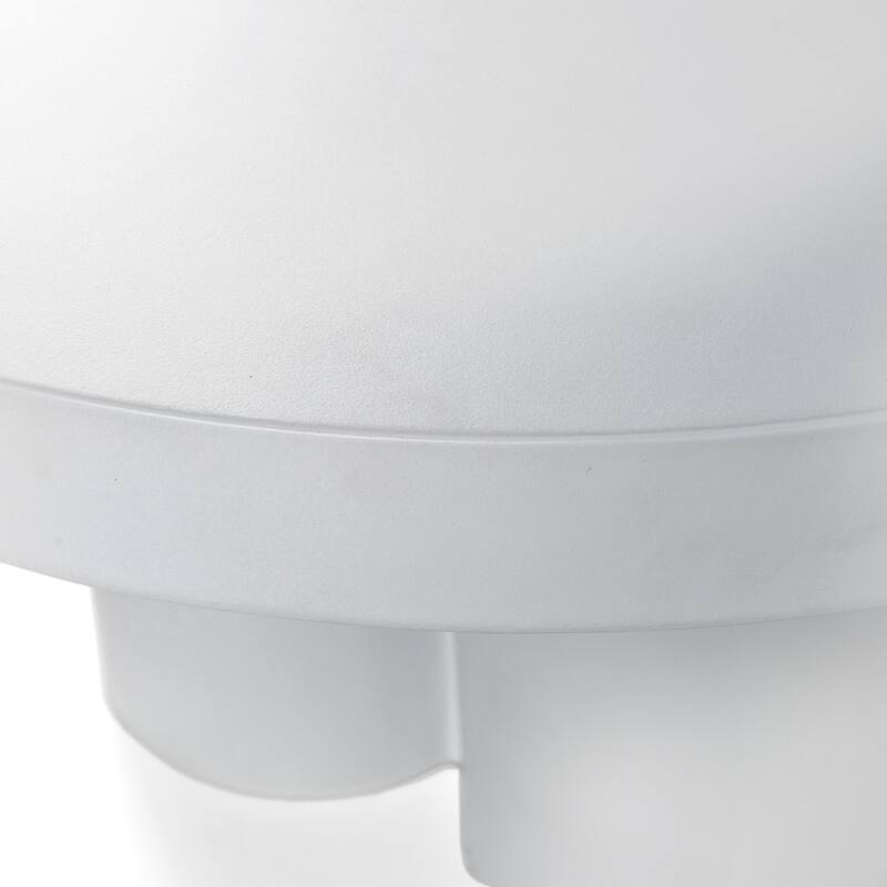 Modrest Bruni Modern White Concrete Coffee Table
