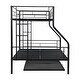 preview thumbnail 7 of 19, Twin Over Full with trundle Metal Bunk Bed