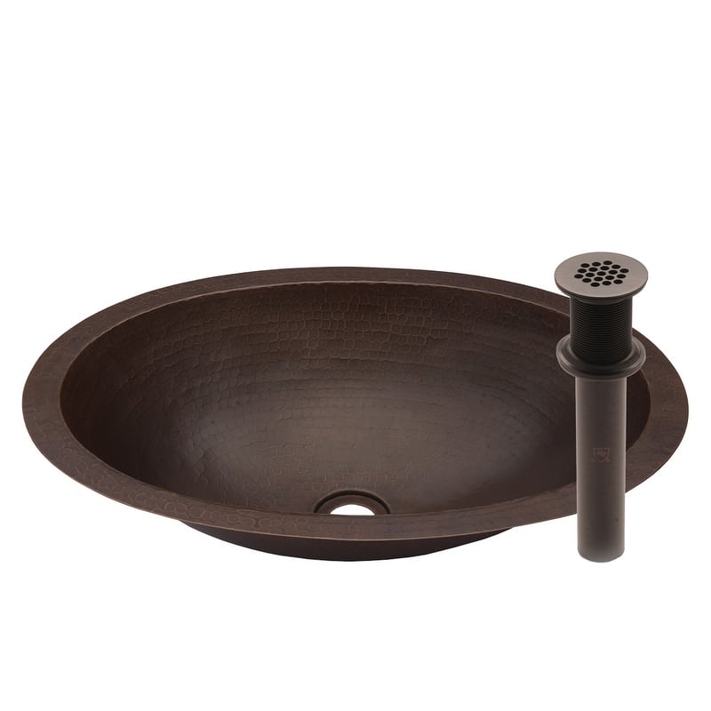 Miseno Oval 14" Copper Drop-In or Undermount Bathroom Sink