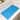 Blue Transparent Non-Slip Shower Tub Mat PVC Bathtub Safety Mat with Suction Cups & Soft Massage Loofah Surface - 35"x16"