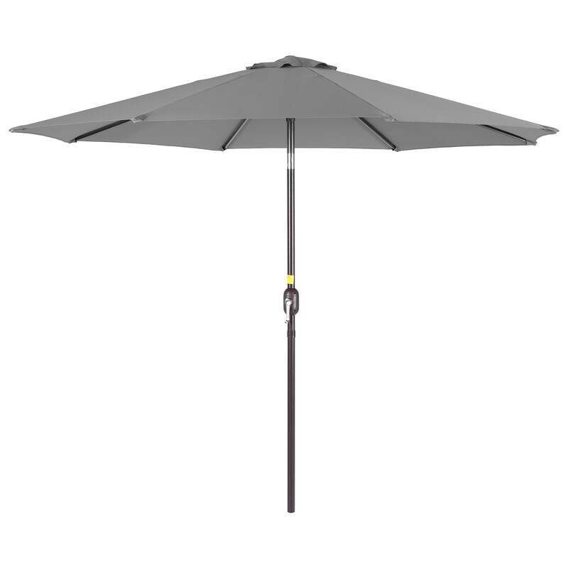 BONOSUKI Patio 9FT Market Umbrellas and Shade, Table Umbrella for Patio and Outdoor With Tilt Button, Anthracite Gray