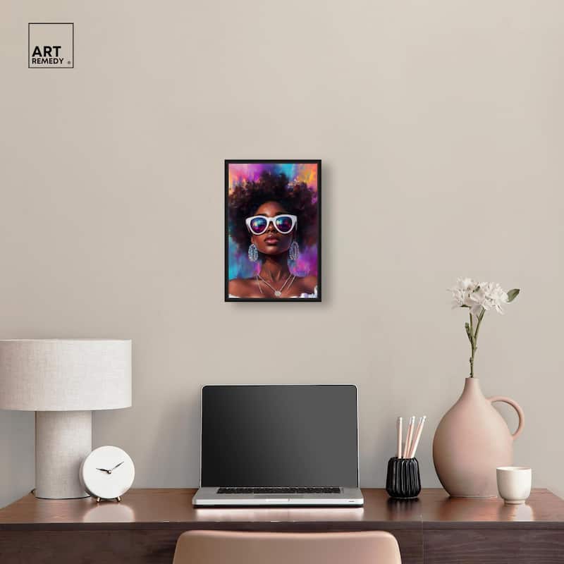 Bold Colorful Curls Canvas by Art Remedy