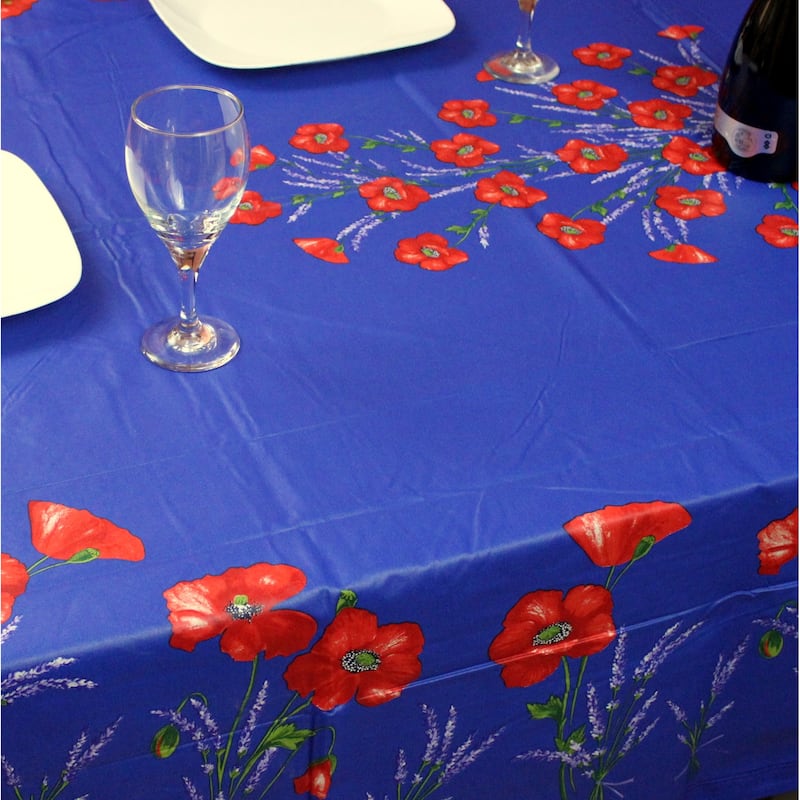 Wipeable Spill Resistant Provencal Cotton Cannes Collection Tablecloth
