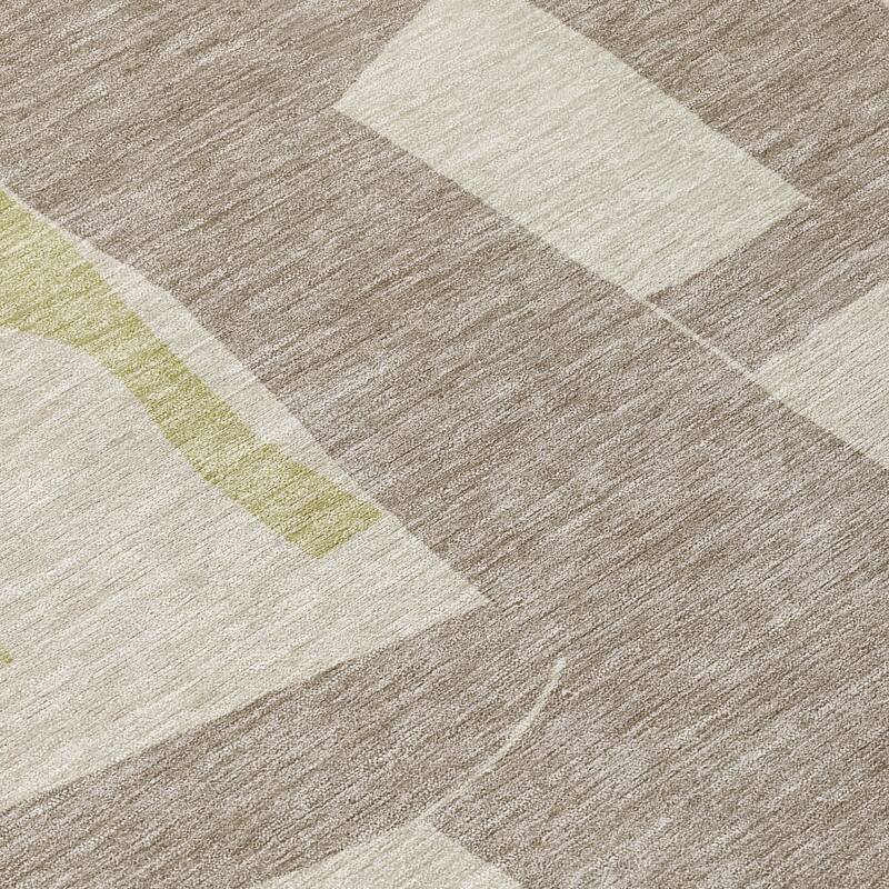 Machine Washable Indoor/ Outdoor Modern Crestone Chantille Rug