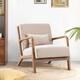 Aston Modern Solid wood Accent Chair - Beige