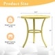 preview thumbnail 19 of 30, Metal Outdoor Round Side Table, Patio Coffee Bistro Table for Indoor Outdoor