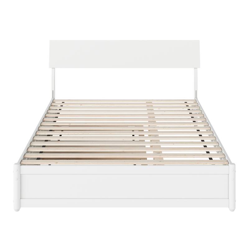 Norla Wood Platform Bed with Trundle