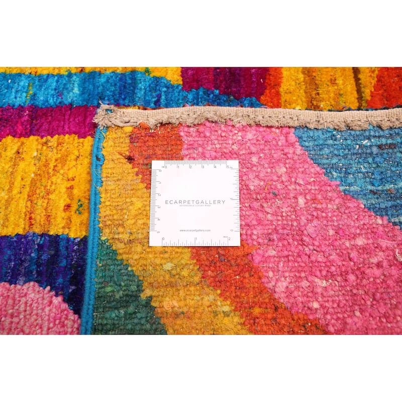 ECARPETGALLERY Hand-knotted Opulence Multi Color Silk Rug - 4'11 x 7'3