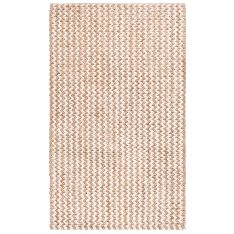 SAFAVIEH Handmade Natural Fiber Gertraute Farmhouse Chevron Jute Rug