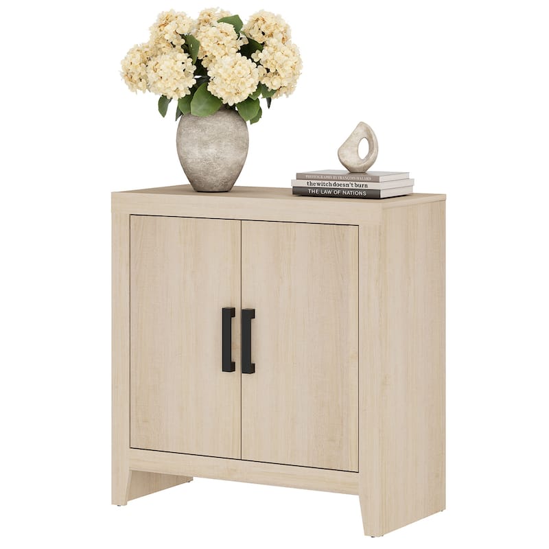 WAMPAT Farmhouse Buffet Cabinet with Door, Kitchen Sideboard for Dining & Living Room