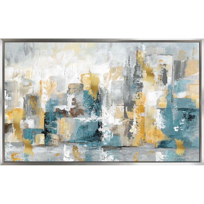 "City Views I" Print on Floating Canvas