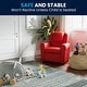preview thumbnail 69 of 189, Contemporary Kids Recliner with Cup Holder and Headrest - 24"W x 21.5" - 36.5"D x 27"H