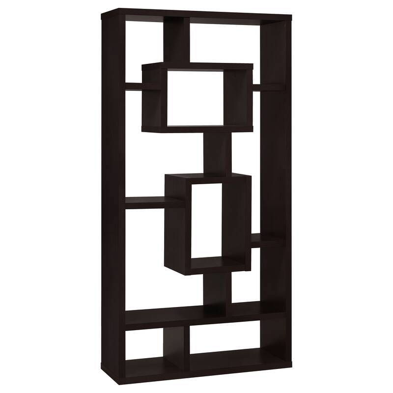 Corey Transitional 71-inch 8-shelf Bookshelf