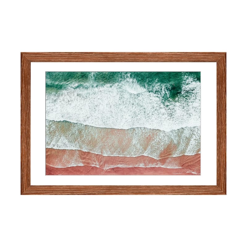iCanvas "Ocean Waves II" by Radu Bercan PFA - Walnut - 16x24x1