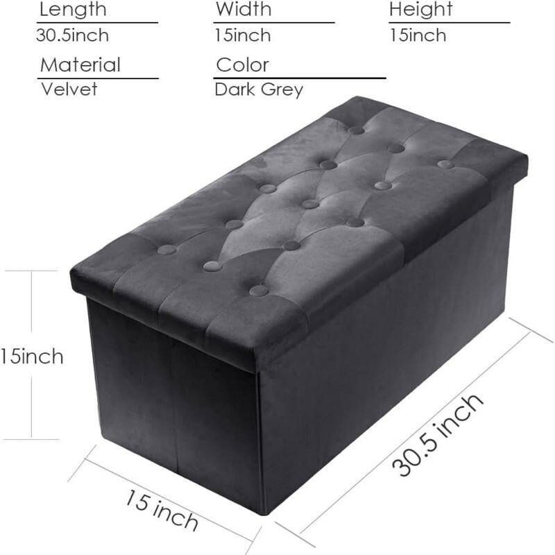 Extra Large Ottoman with Storage（1-Pack）