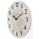 preview thumbnail 4 of 12, Blanc Fleur Wall Clock - 15 x 1.38 x 15