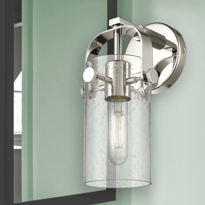 Innovations Lighting Pilaster II Cylinder - 1 Light 7" Wall-Mounted Sconce