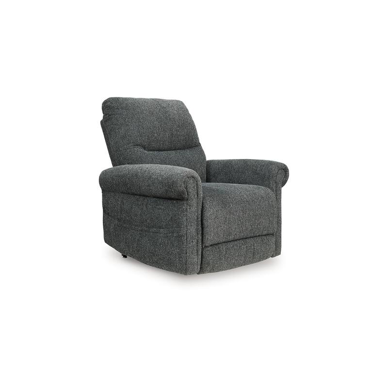 Auro Power Lift Recliner Chair, Heat, Massage, 39 Inch, Gray Polyester