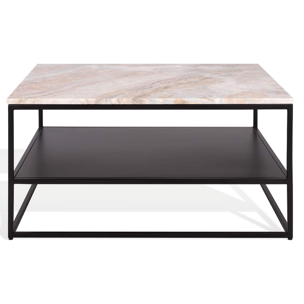 SAFAVIEH Couture Macklyn Marble Top Coffee Table - 32"W x 32"D x 16"H