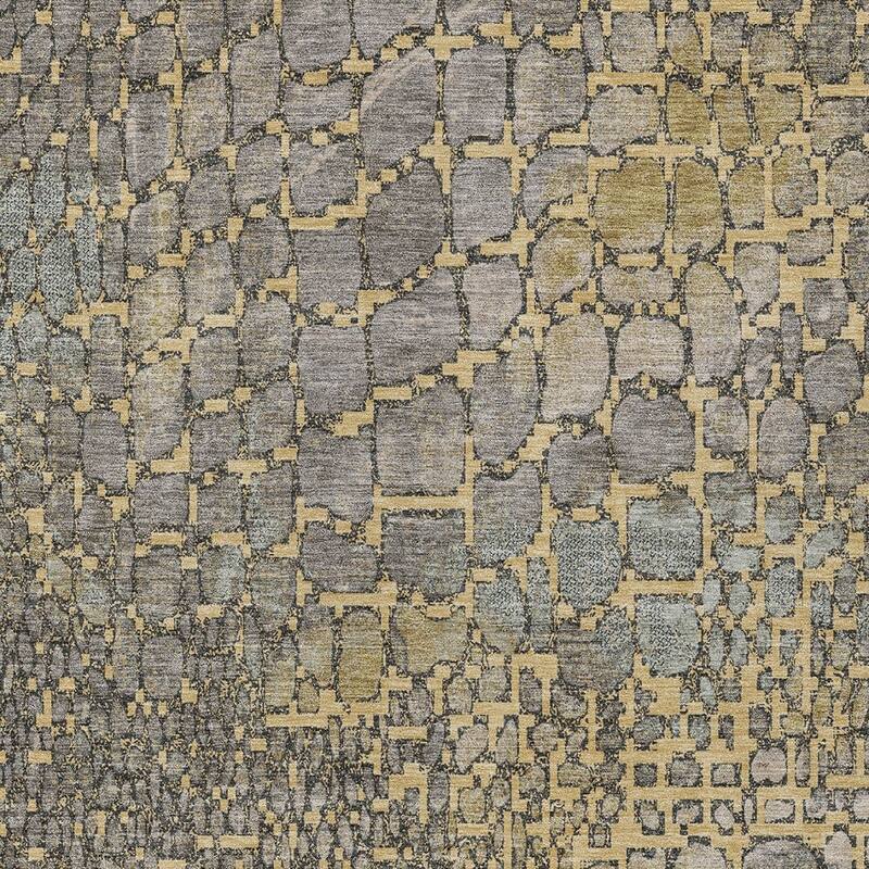 HomeRoots Abstract Transitional Rectangle Outdoor Rug