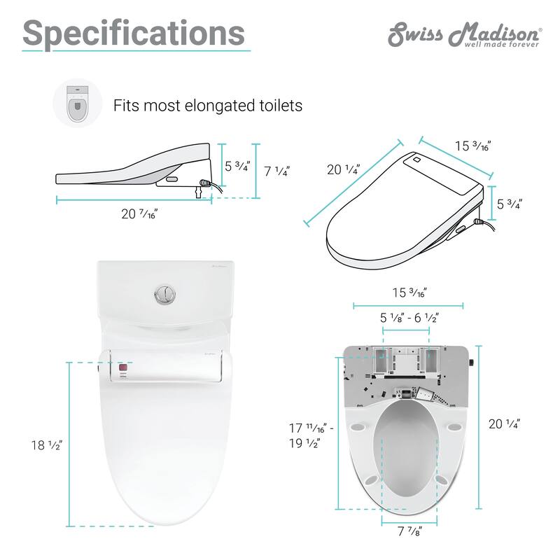 Virage One-Piece Toilet with Vivante Smart Seat