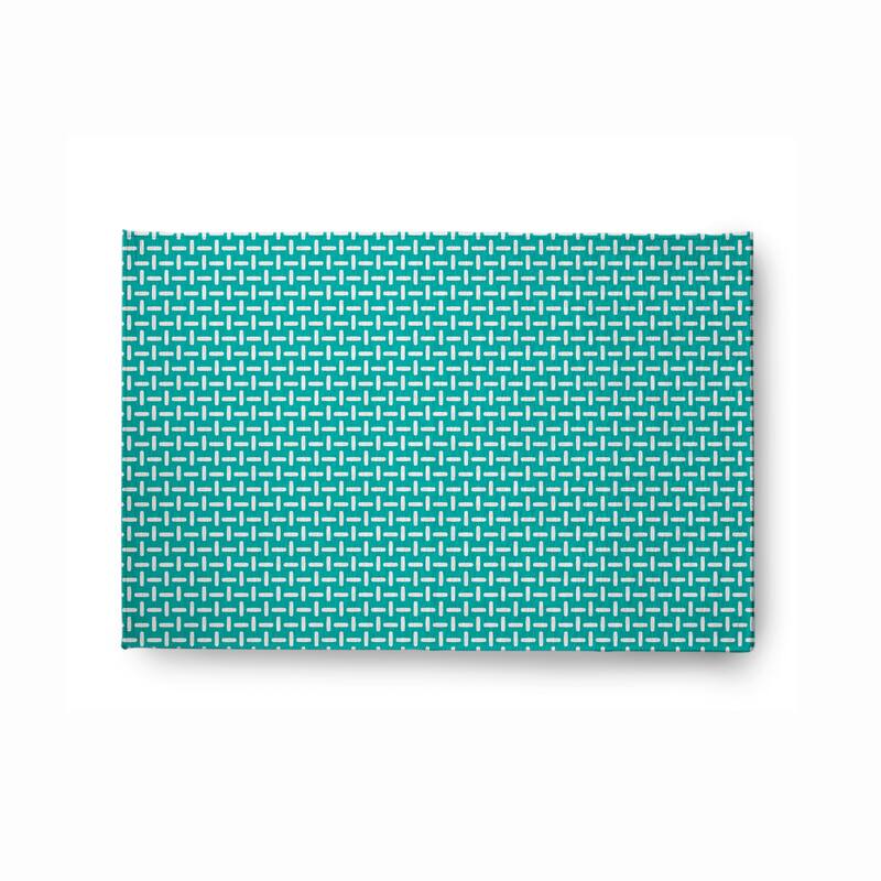 Woven Stitch Soft Chenille Rug - 2' x 3' - Green
