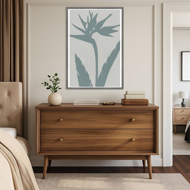 Bird of Paradise by Cartissi Framed Canvas Wall Art Print