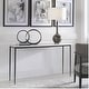 preview thumbnail 7 of 5, Uttermost 25173 Nightfall 16" Wide Iron, Marble, MDF Framed Console