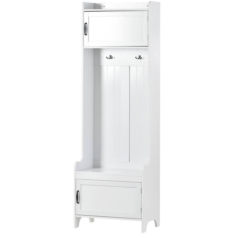 Entryway Bench Hall Tree with Ample Storage Drawer - N/A