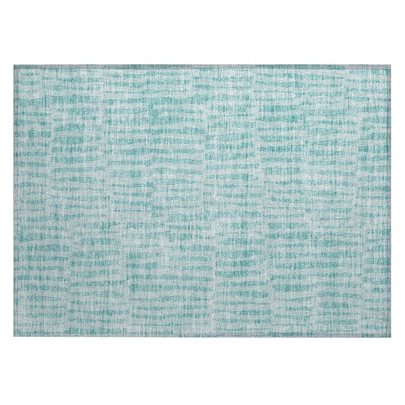 Machine Washable Indoor/ Outdoor Chantille Modern Geo Rug