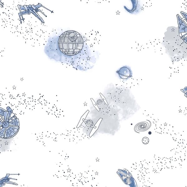 slide 2 of 6, Star Wars: Good Night Galaxy Blue Wallpaper