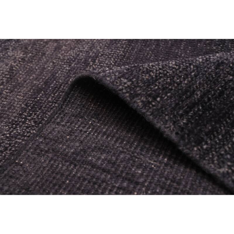 ECARPETGALLERY Hand-knotted Pak Finest Gabbeh Dark Navy Wool Rug - 8'0 x 9'10