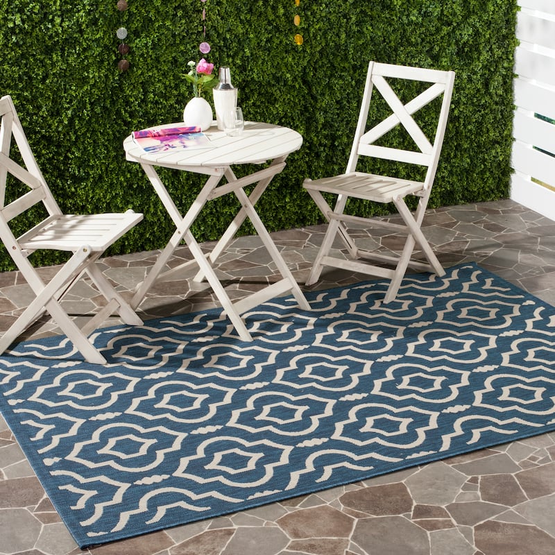 SAFAVIEH Courtyard Rheta Indoor/ Outdoor Waterproof Patio Backyard Rug