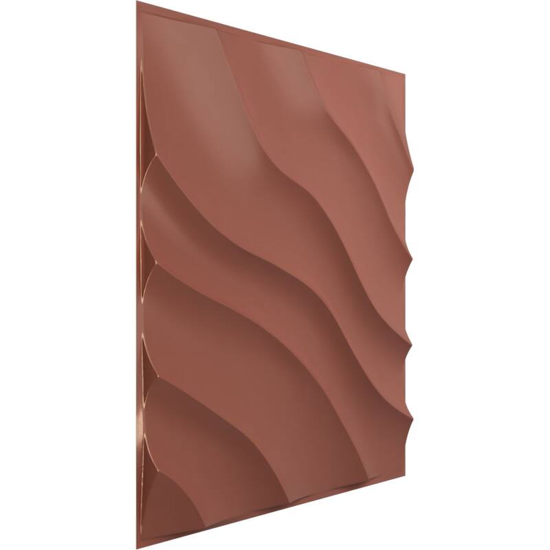 19 5/8"W x 19 5/8"H Modern Wave EnduraWall Decorative 3D Wall Panel