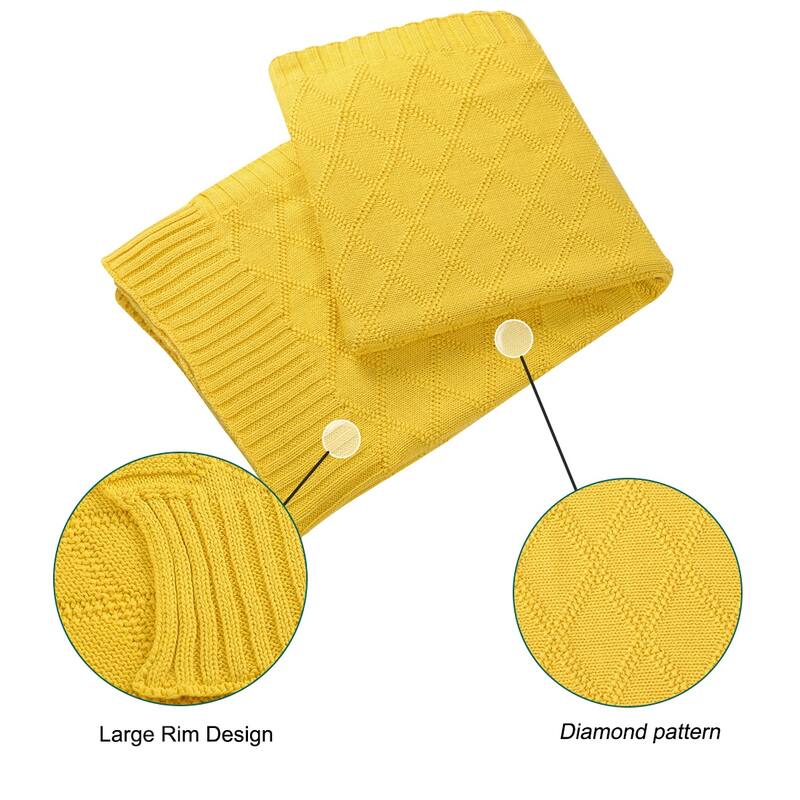Soft Lightweight Decors Knitted Blankets for Bed, Sofa, Couch, Travel