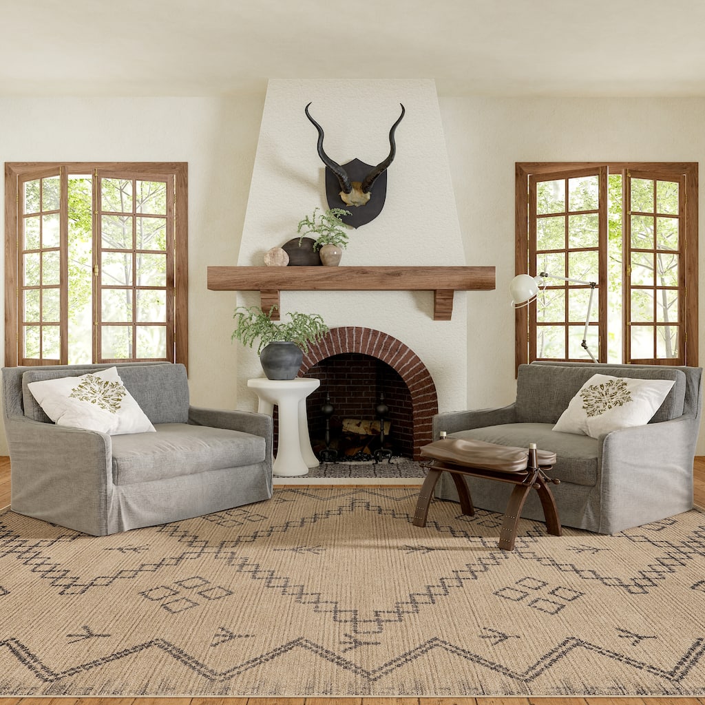 Erica Easy Jute Machine Washable Area Rug