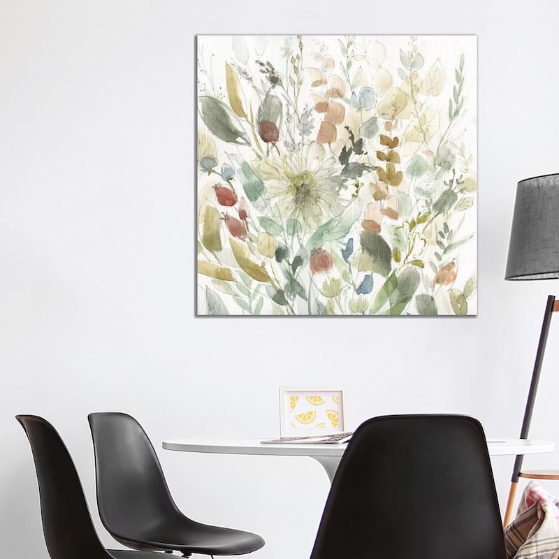 iCanvas "Linen Wildflower Garden" by Carol Robinson Canvas Print - 37x37x1.5