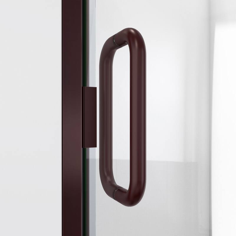 DreamLine Alliance Swing 24 in. W x 72 5/8 in. H Semi-Frameless Swing Shower Door in Oil Rubbed Bronze and Clear Glass