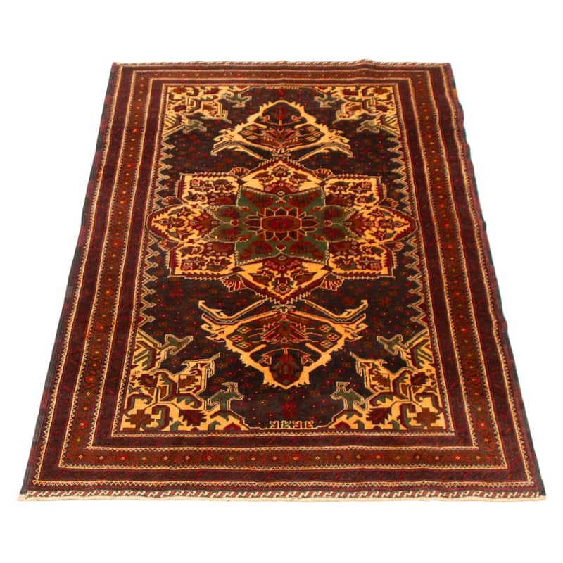 Teimani Navy Rug 3'10" x 6'8" - 3'10 x 6'8